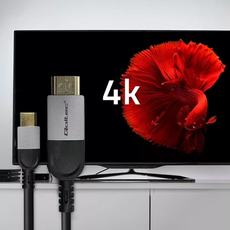 USB-C-naar-HDMI-kabel QOLTEC 50438 — 2 m, 4K 60 Hz