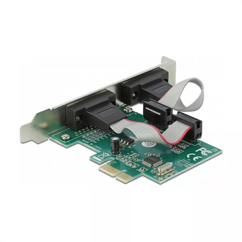 DeLOCK PCI Express x1-kaart naar 2 x Serieel RS-232