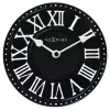 NeXtime klok 5187zw London Table, Ø16 cm, wand, zwart/wit