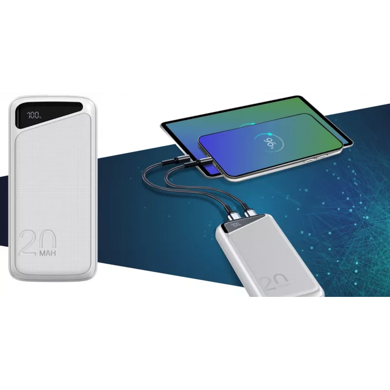 Draagbare powerbank Navitel PWR20 MX WIT 20000 mAh