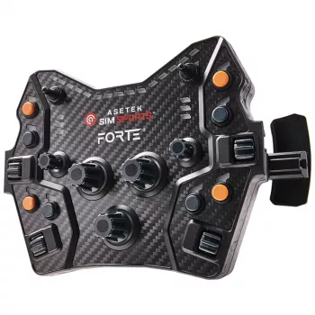 button box Asetek SimSports Forte GT — compact racebedieningspaneel met configureerbare knoppen en draaiknoppen