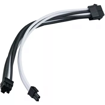 Stroomverlengkabel SILVERSTONE PP07E 8-pin PCIe 30 cm (zwart/wit)