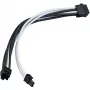 Stroomverlengkabel SILVERSTONE PP07E 8-pin PCIe 30 cm (zwart/wit)