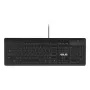 Bedrade full-size toetsenbord ASUS KU100 zwart, Estse layout, USB Type-A, 2 m kabel