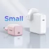 Voeding UGREEN X512 20W USB-C PD-snelladen, roze, 100–240V ingang, 1× USB-C