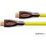 PYTHON aansluitkabel high-speed-HDMI met ethernet 4K2K / UHD - ACTIEF (Redmere-chipset) - OFC - nylonvlecht geel - 30m - PYTHON Series