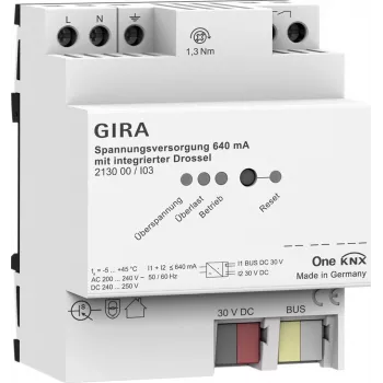 Gira KNX-voeding 640 mA smoorspoelmodule model 213000