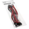 Kolink Core Standard Braided kabel extension kit – diepzwart / racingrood, 24-pin + 8-pin + 6+2-pin + SATA