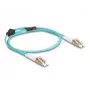 DeLOCK fiber optical kabel LC Duplex naar LC Duplex OM3 1m