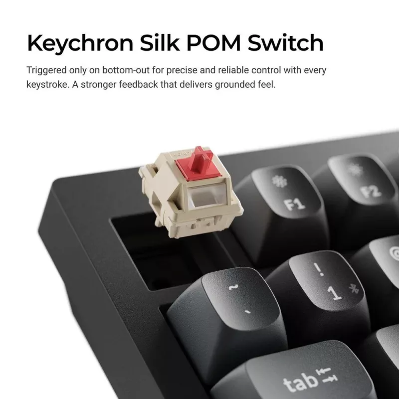Mechanisch 75%-toetsenbord Keychron V1 Ultra 8K — QWERTY, Bluetooth & kabel, RGB, zwart