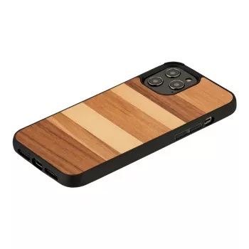 Man and Wood telefoonhoesje voor iPhone 12 / 12 Pro — zwart zand