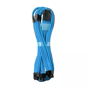 CableMod C-Series PRO ModMesh 12VHPWR naar 3x PCI-e kabel voor Corsair - 60 cm, lichtblauw