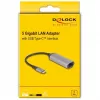 DeLOCK 81570 kabeladapter USB Type-C RJ-45 0,15 m antraciet