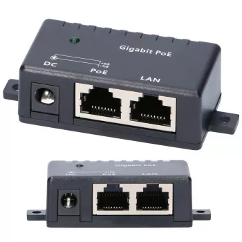 Gigabit PoE-injector Extralink 1 poort, 1x 1000Mb/s RJ45, cube