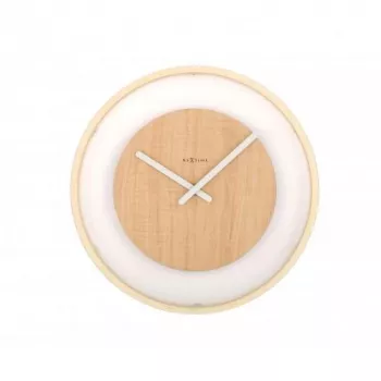 NeXtime klok 3046 Wood Loop, Ø30 cm, wand, hout