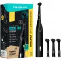 happybrush ECO R2 Allblack, volwassene, vibrerende tandenborstel, dieptereiniging, polijsten, gevoelig, 8800 bewegingen per minuut, zwart, Duitsland