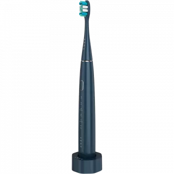 Draadloze tandenborstel, Marineblauw, 3 borstelkoppen, 1400mAh, functie: Zacht, Reinigen, Massage, Wit, Schrubben