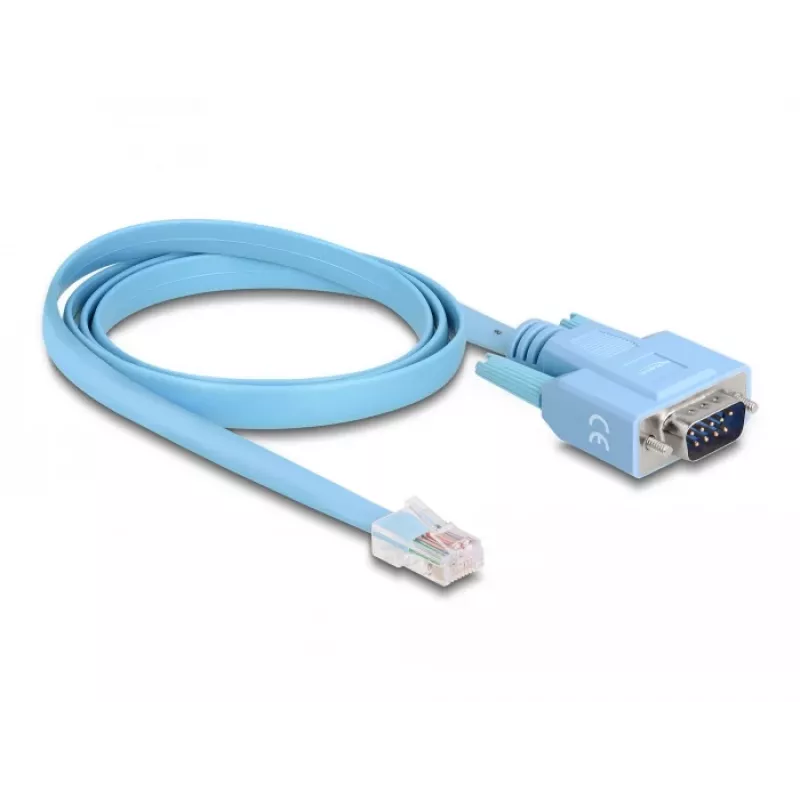 DeLOCK adapter RS-232 DB9 stekker naar RJ45 stekker 1 m