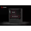 Savio Noctis Glass RGB Cube pc-behuizing, ATX/Micro-ATX/Mini-ITX, voorkant van gehard glas, RGB-fans, zwart