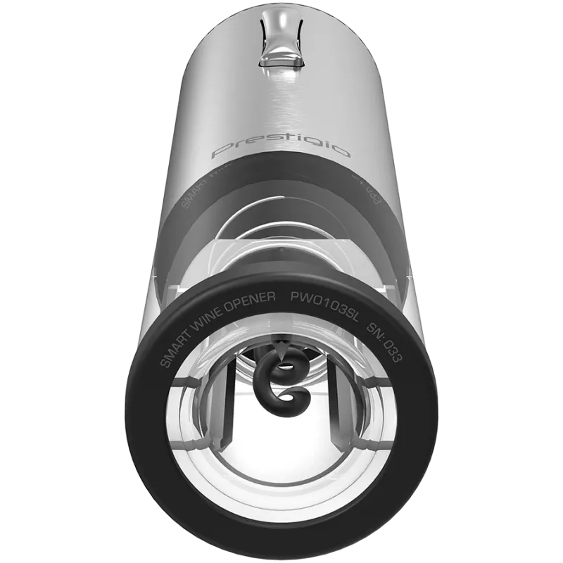 Nemi, elektrische wijnopener, beluchter, vacuümconserveerder, zilver