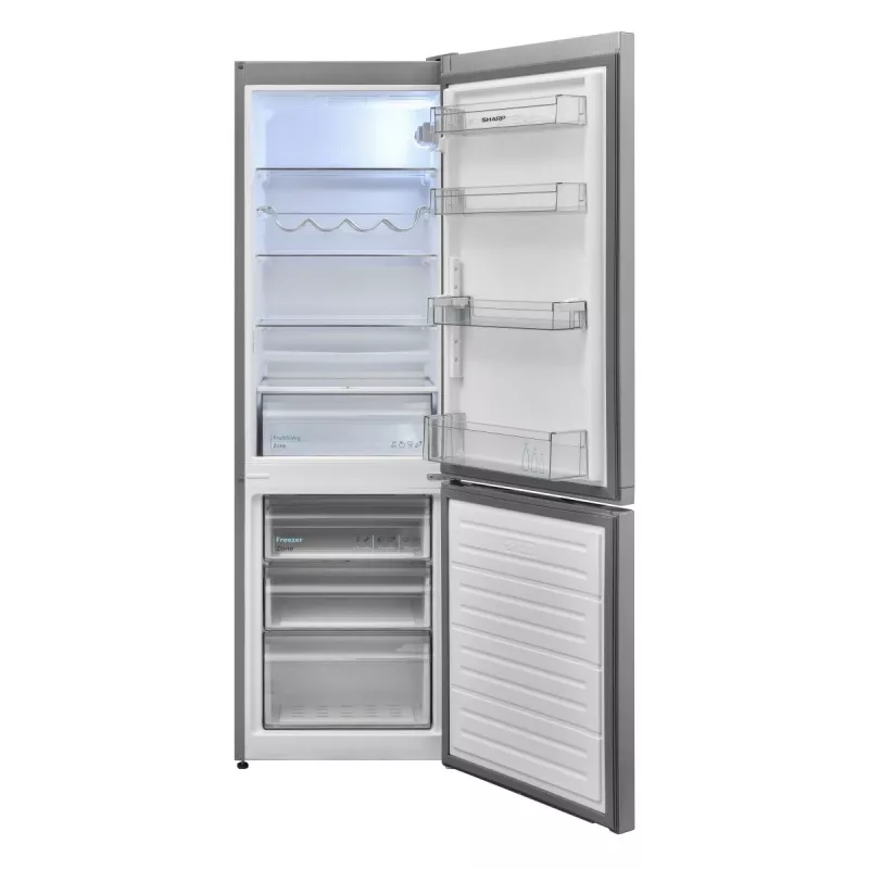 Sharp SJ-FBB04DTXSE koel-/vriescombinatie vrijstaand 268 L zilver