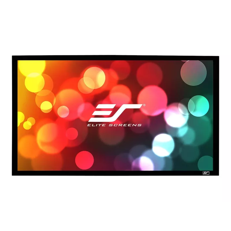 Elite Screens | SableFrame Serie | ER100WH1 | diagonaal 100 inch | 16:9 | schermbreedte (B) 221 cm | zwart