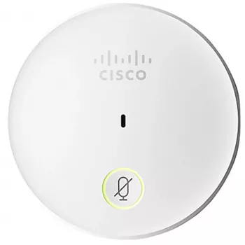 Tafelmicrofoon Cisco CS-MIC-TABLE-J - bedrade IP-telefoonmicrofoon, 80-20.000 Hz, 4-polige Hirose-stekker, wit