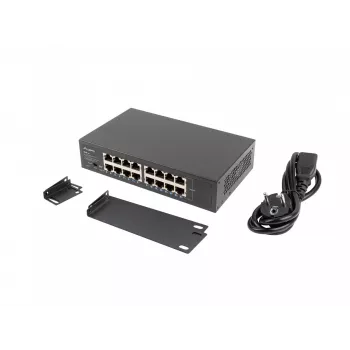 Lanberg Switch RSGE-16 Rack 10/19 (16-poorts 1Gb)