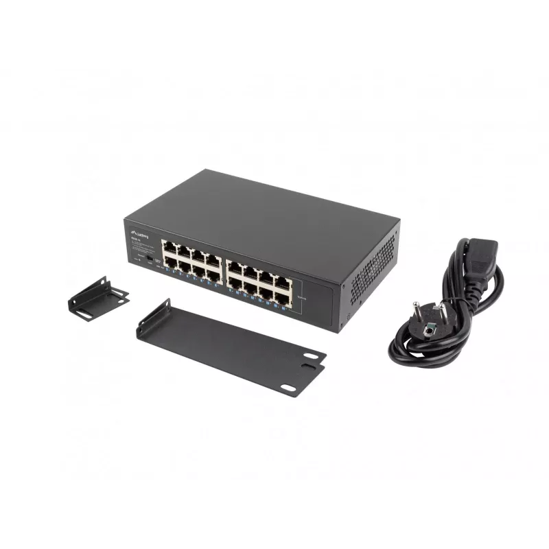 Lanberg Switch RSGE-16 Rack 10/19 (16-poorts 1Gb)