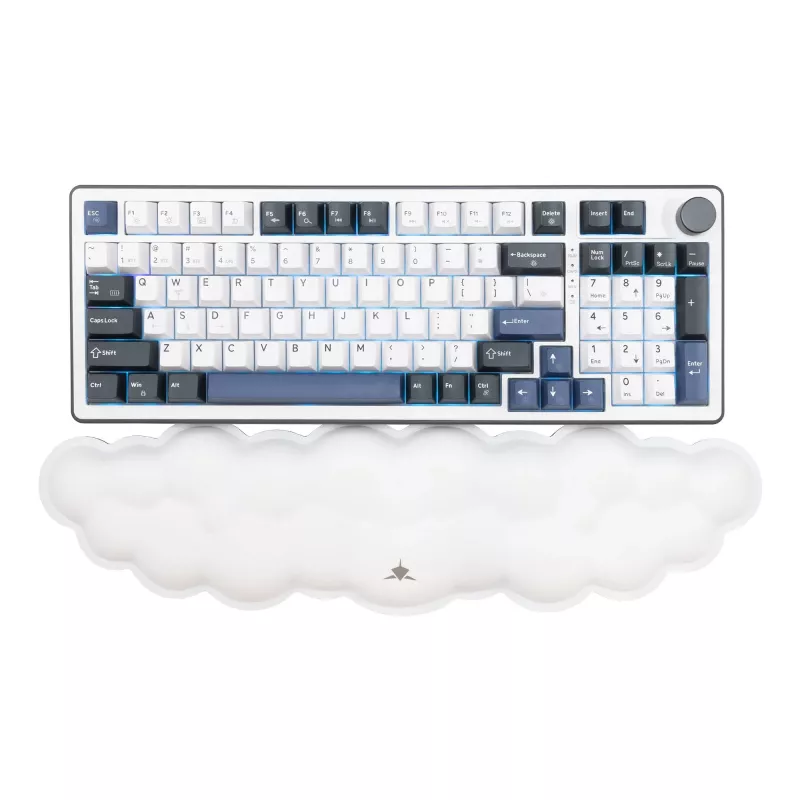 White Shark KP-012 Cumulus Cloudy polssteun voor toetsenbord, wit
