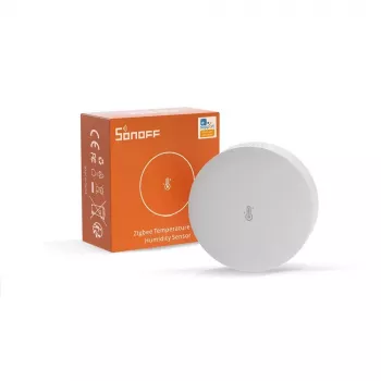 Binnen-temperatuur- & vochtigheidssensor Sonoff SNZB-02P draadloos op batterij