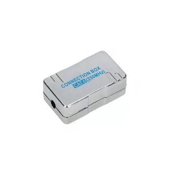 Extralink CAT6 STP aansluitdoos, doorvoerverbinder, zilver