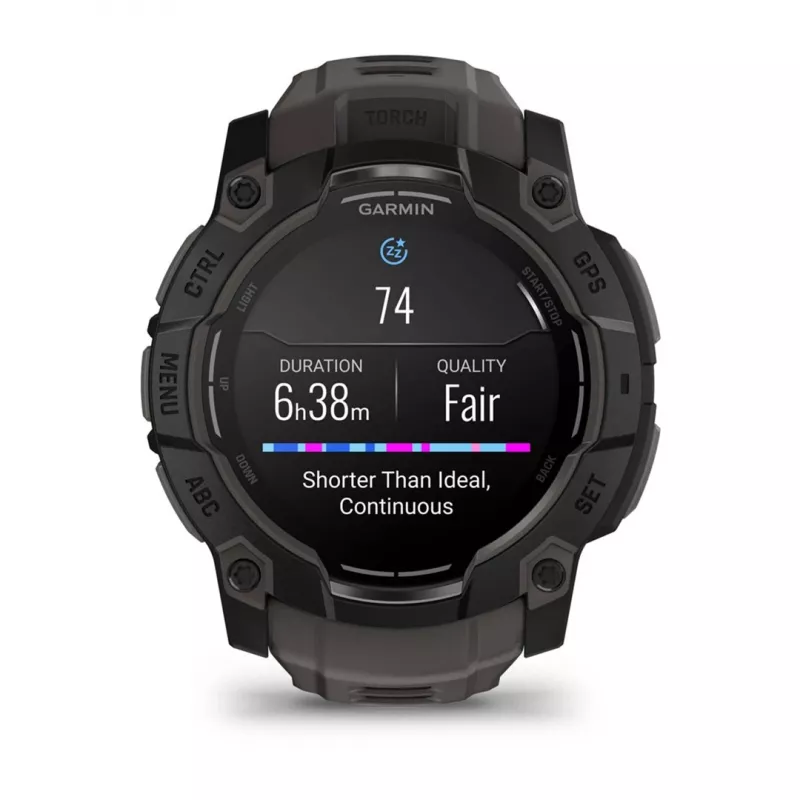 Garmin Instinct 3 AMOLED 3.3 cm (1.3) 50 mm digitaal 416 x 416 pixel touchscreen zwart GPS (satelliet)