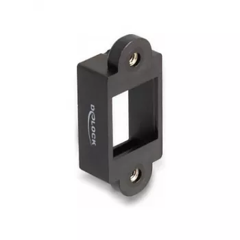 DeLOCK Keystone-houder snap-in frame zwart 18mm x 40mm x 10mm