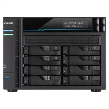 Asustor AS6508T NAS tower Intel Atom® C3538 8 GB DDR4 0 TB ADM zwart