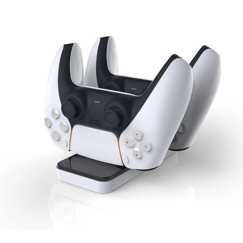 Oplaadstation SUBSONIC SA5608 voor PlayStation 5-controllers met twee snellaadplaatsen en LED-indicatoren