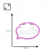 Decoratieve neonlampen MANTA SNL08PKT roze/wit – flexibele LED-strip, decoratieve laagspanningsaccentverlichting