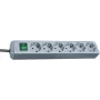 Brennenstuhl Eco-Line 6-voudige stekkerdoos (zilver) (1159540015)