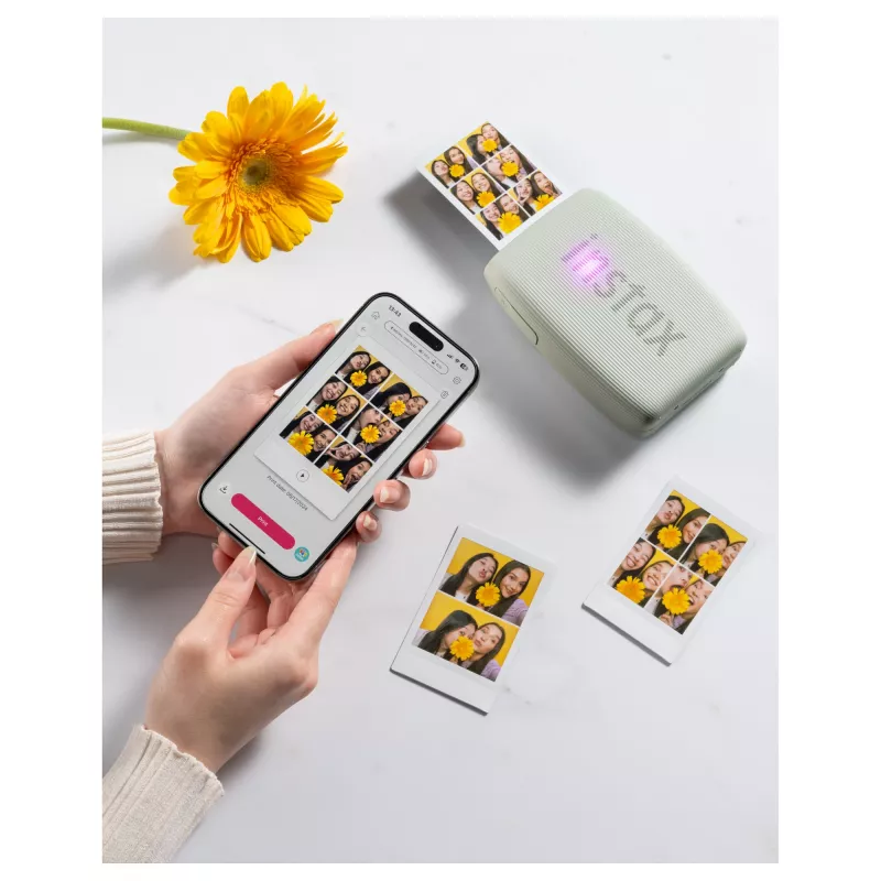 Fujifilm instax mini Link 3 EX D 16832156 printer, 800 x 600 DPI, afdrukken van 6,2 x 4,6 cm, Bluetooth, saliegroen