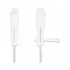 DeLOCK stofkap voor USB Type-C stekker en Apple Lightning stekker set 2 stuks wit