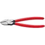 Knipex zijkniptang L.140 mm kop gepolijst kunststof coating