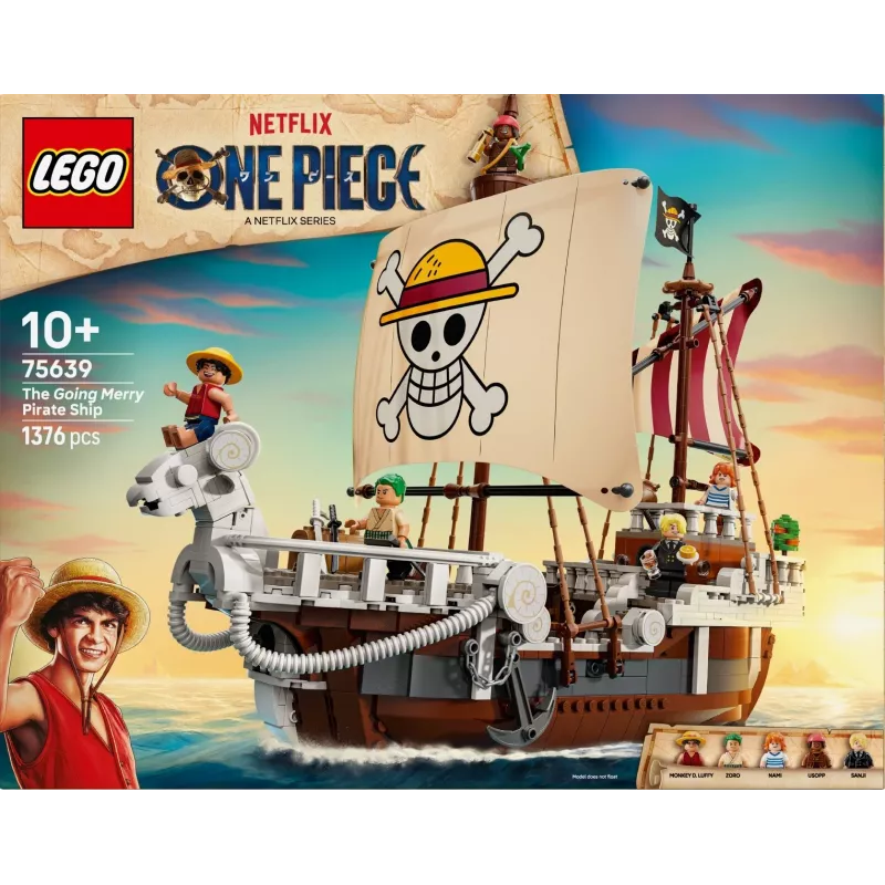 LEGO-set The Going Merry piratenschip 75639 — One Piece steenmodel