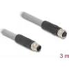 DeLOCK sensor-/actuatorkabel 80540 3 m RST M12 grijs