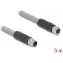 DeLOCK sensor-/actuatorkabel 80540 3 m RST M12 grijs