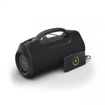 Soundbar HAMA Soundbarrel 2.0 zwart Bluetooth draadloos — compact 2.0-kanaals