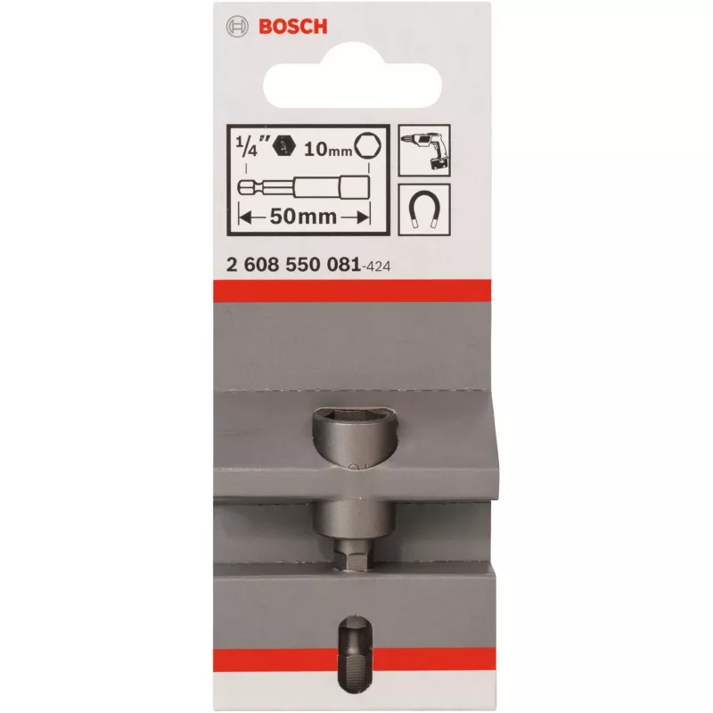 Dopsleutelopzetstukken Bosch Extra Hard 1 stuk zeskantschacht M6 50 mm