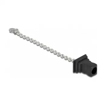Glasvezel stofkap met ketting DeLOCK 86847 SC-stekker zwart