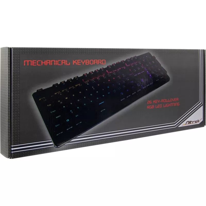 Inter-Tech NK-2000ME toetsenbord USB QWERTZ zwart (88884100)