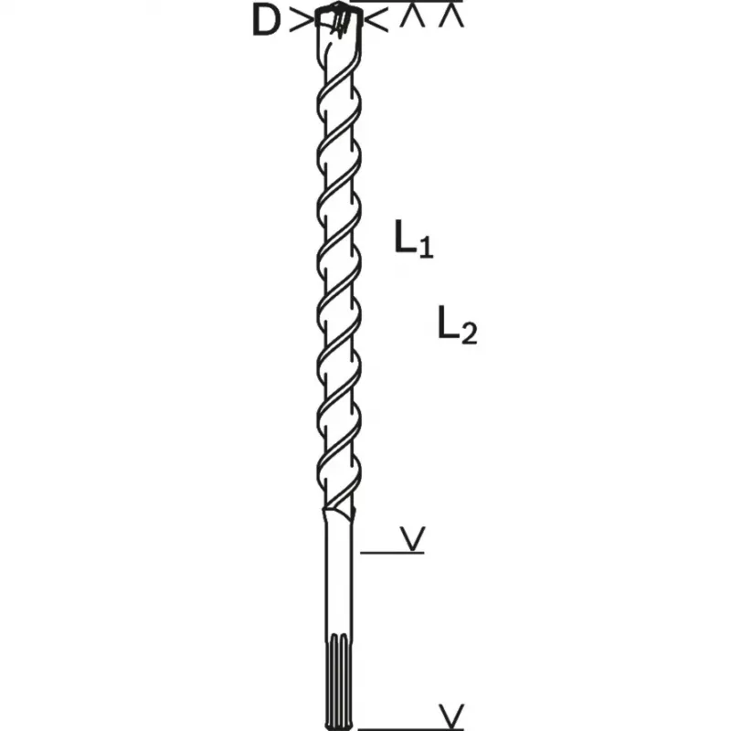 Spiraalboor Bosch 2 608 586 769 2 cm diameter 1 stuk