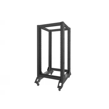 Vrijstaand rack LANBERG OR01-6822-B 22U, 600 mm B x 800 mm D, zwart, 600 kg draagvermogen